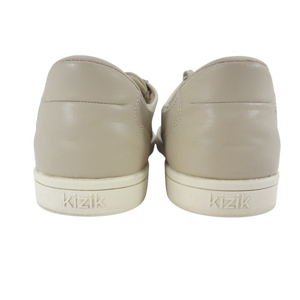Kizik Irvine Plus Sneakers Women 8.5 Taupe Doeskin Hands-Free Slip On Leather - Picture 6 of 10